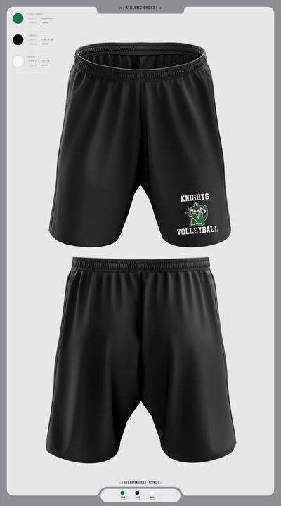 Nordonia Knights Volleyball 89412151 Athletic Shorts With Pockets - 2