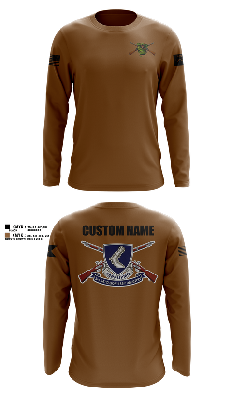 Long Sleeve Performance Shirt, 3/485th IN BN VIPERS, Army, Teamtime, Team time, sublimation, custom sports apparel, team uniforms, spirit wear, spiritwear, sports uniforms, custom shirts, team store, custom team store, fundraiser sports, apparel fundraiser