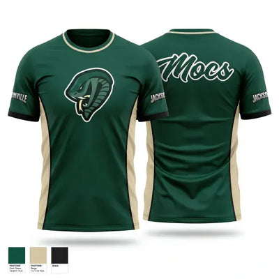 Jacksonville Athletic Academy College Moccasins 43447806 Old School Cotton Feel Shirt - 1
