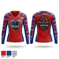 BURLINGTON BLUE DEVILS FOOTBALL CLUB 32226771 Women's Long Sleeve V-neck Shirt - 1