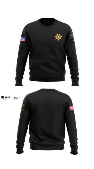 Crew Neck Sweatshirt, Calhoun County Sheriff's Office, Police, Teamtime, Team time, sublimation, custom sports apparel, team uniforms, spirit wear, spiritwear, sports uniforms, custom shirts, team store, custom team store, fundraiser sports, apparel fundraiser