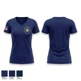 Womens Short Sleeve Vneck Shirt, Chelsea Fire, Fire Department, Teamtime, Team time, sublimation, custom sports apparel, team uniforms, spirit wear, spiritwear, sports uniforms, custom shirts, team store, custom team store, fundraiser sports, apparel fundraiser