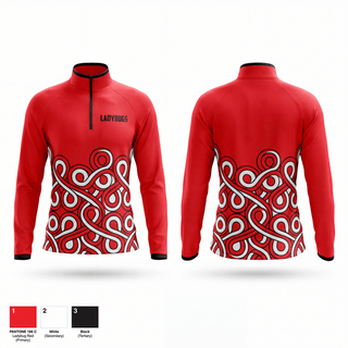 Quarter Zip Jacket, LADYBUGS, Softball, Teamtime, Team time, sublimation, custom sports apparel, team uniforms, spirit wear, spiritwear, sports uniforms, custom shirts, team store, custom team store, fundraiser sports, apparel fundraiser
