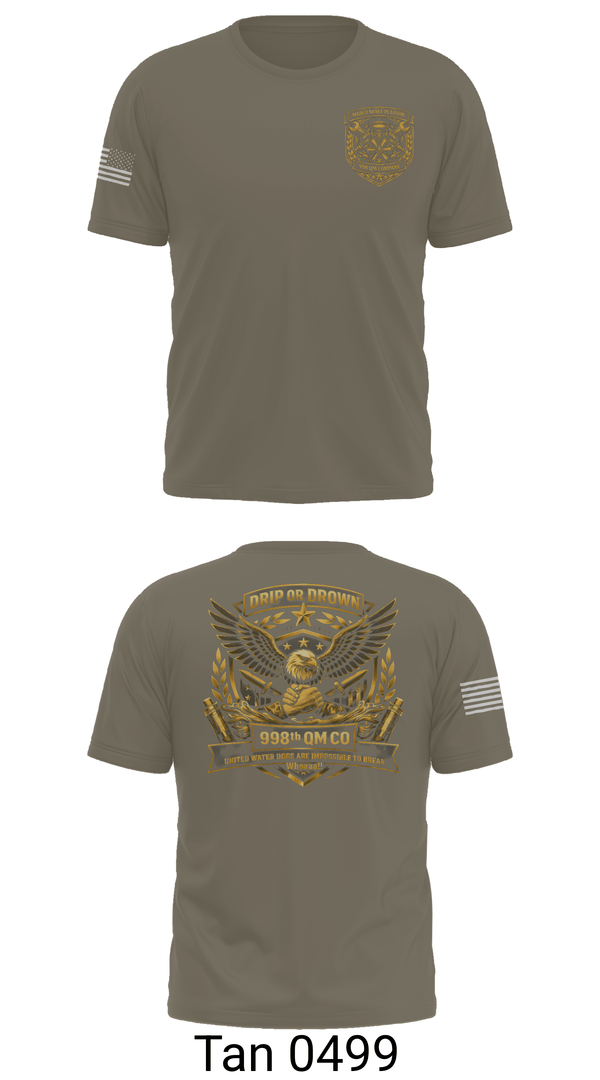 Old School Cotton Feel Shirt, 998th QM Co, Army, Teamtime, Team time, sublimation, custom sports apparel, team uniforms, spirit wear, spiritwear, sports uniforms, custom shirts, team store, custom team store, fundraiser sports, apparel fundraiser