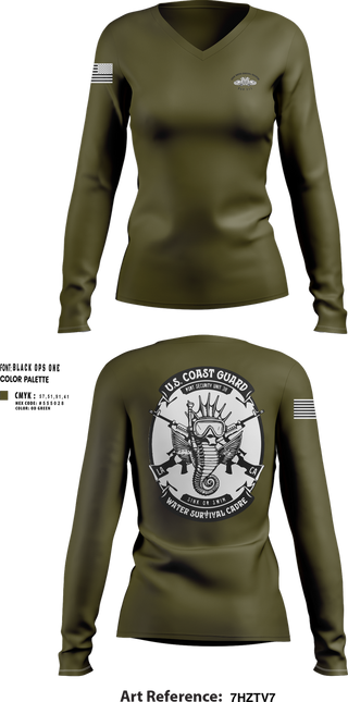 Womens Long Sleeve Vneck Shirt, PSU 311, , Teamtime, Team time, sublimation, custom sports apparel, team uniforms, spirit wear, spiritwear, sports uniforms, custom shirts, team store, custom team store, fundraiser sports, apparel fundraiser