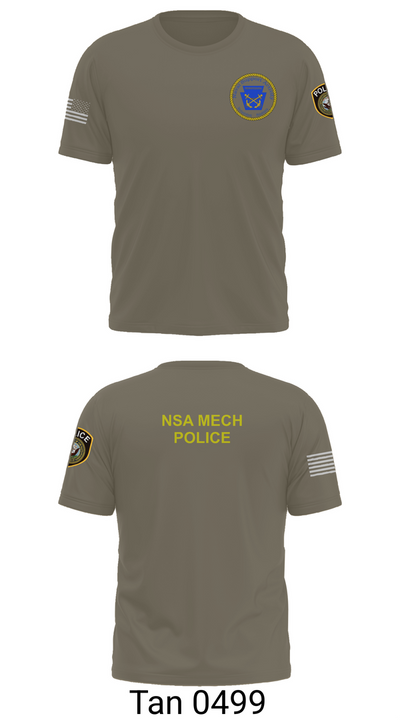 NSA Mechanicsburg 84971329 Short Sleeve Performance Shirt - 72