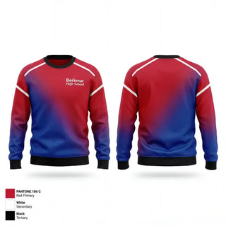 Crew Neck Sweatshirt, Berkmar High School, Men's Soccer, Teamtime, Team time, sublimation, custom sports apparel, team uniforms, spirit wear, spiritwear, sports uniforms, custom shirts, team store, custom team store, fundraiser sports, apparel fundraiser