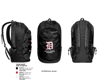 Gear Bag, DeKalb Barons Baseball, Baseball, Teamtime, Team time, sublimation, custom sports apparel, team uniforms, spirit wear, spiritwear, sports uniforms, custom shirts, team store, custom team store, fundraiser sports, apparel fundraiser