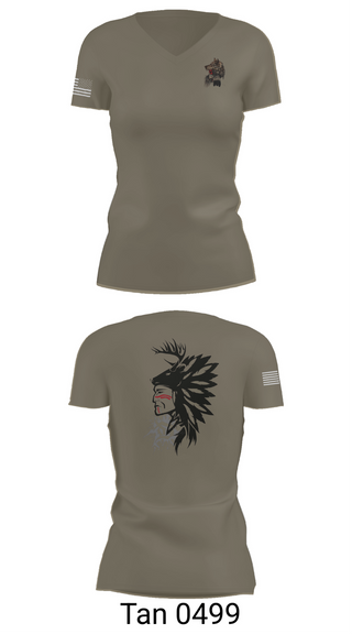 Womens Short Sleeve Vneck Shirt, 101st airborne 1-327, Army, Teamtime, Team time, sublimation, custom sports apparel, team uniforms, spirit wear, spiritwear, sports uniforms, custom shirts, team store, custom team store, fundraiser sports, apparel fundraiser