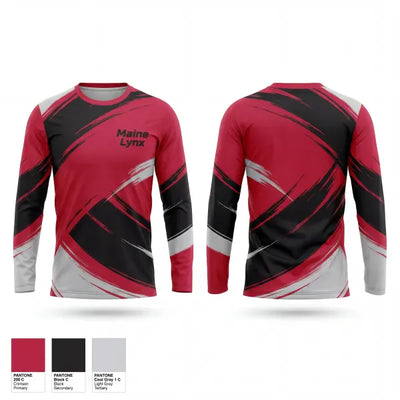 Maine Lynx 51631181 Long Sleeve Performance Shirt 1