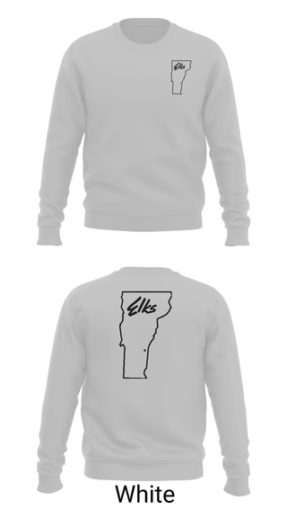 Crew Neck Sweatshirt, Vermont Elks Association, , Teamtime, Team time, sublimation, custom sports apparel, team uniforms, spirit wear, spiritwear, sports uniforms, custom shirts, team store, custom team store, fundraiser sports, apparel fundraiser