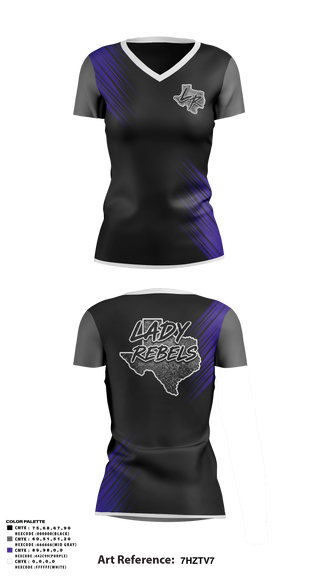 Womens Short Sleeve Vneck Shirt, Lady Rebels - WestbrookForged Anchor Fitness, Softball, Teamtime, Team time, sublimation, custom sports apparel, team uniforms, spirit wear, spiritwear, sports uniforms, custom shirts, team store, custom team store, fundraiser sports, apparel fundraiser