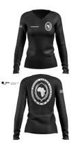 USAFRICOM Women's Long Sleeve V-neck Shirt - 120