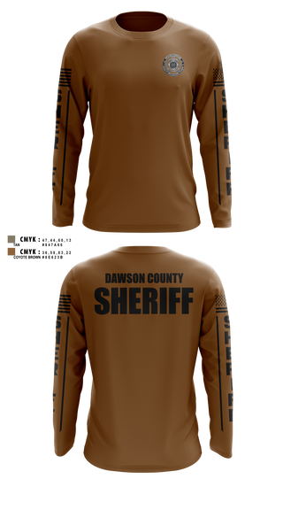 Long Sleeve Performance Shirt, Dawson County Sheriff’s Office, Police, Teamtime, Team time, sublimation, custom sports apparel, team uniforms, spirit wear, spiritwear, sports uniforms, custom shirts, team store, custom team store, fundraiser sports, apparel fundraiser