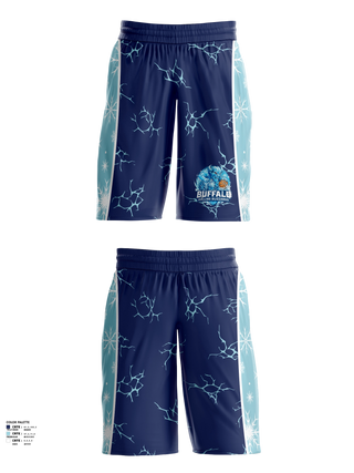 Mens Reversible Basketball Shorts, Buffalo Blizzards Wheelchair Basketball team, Men's Basketball, Teamtime, Team time, sublimation, custom sports apparel, team uniforms, spirit wear, spiritwear, sports uniforms, custom shirts, team store, custom team store, fundraiser sports, apparel fundraiser