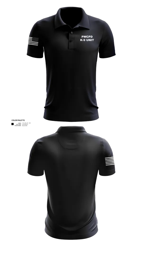 Short Sleeve Performance Polo, PWCPD K-9 unit, , Teamtime, Team time, sublimation, custom sports apparel, team uniforms, spirit wear, spiritwear, sports uniforms, custom shirts, team store, custom team store, fundraiser sports, apparel fundraiser