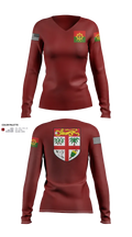 Tu Vakarau 38782154 Women's Long Sleeve V-neck Shirt - 21