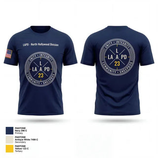 Short Sleeve Performance Shirt, LAPD-North Hollywood Division, Police, Teamtime, Team time, sublimation, custom sports apparel, team uniforms, spirit wear, spiritwear, sports uniforms, custom shirts, team store, custom team store, fundraiser sports, apparel fundraiser