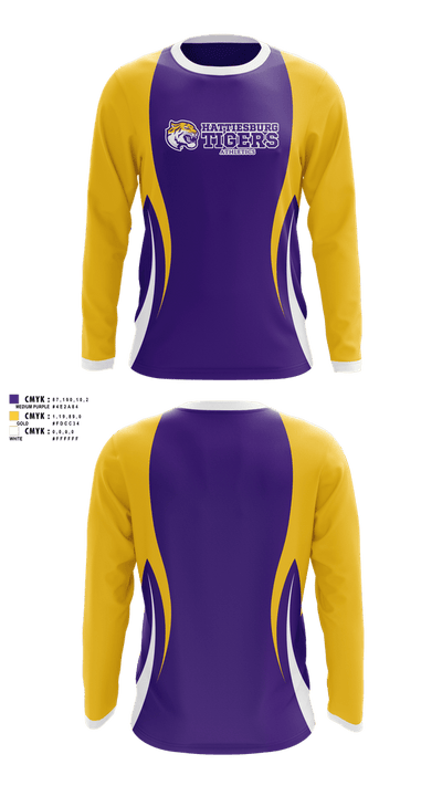Hattiesburg High School Tigers 18328459 Long Sleeve Performance Shirt 1