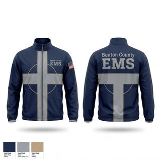 Windbreaker, Benton County E.M.S., EMS/EMT, Teamtime, Team time, sublimation, custom sports apparel, team uniforms, spirit wear, spiritwear, sports uniforms, custom shirts, team store, custom team store, fundraiser sports, apparel fundraiser
