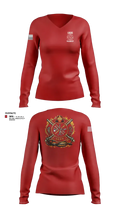 Lucas Volunteer Fire Department 18834425 Women's Long Sleeve V-neck Shirt - 3