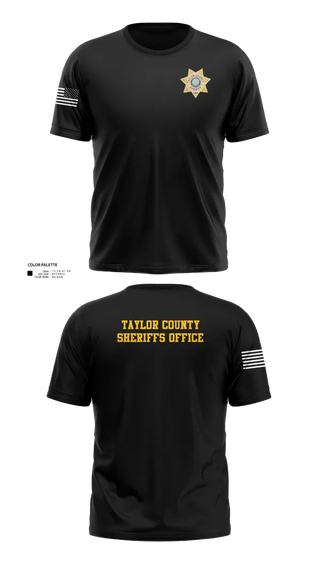 Old School Cotton Feel Shirt, Taylor County Sheriffs Office, Police, Teamtime, Team time, sublimation, custom sports apparel, team uniforms, spirit wear, spiritwear, sports uniforms, custom shirts, team store, custom team store, fundraiser sports, apparel fundraiser