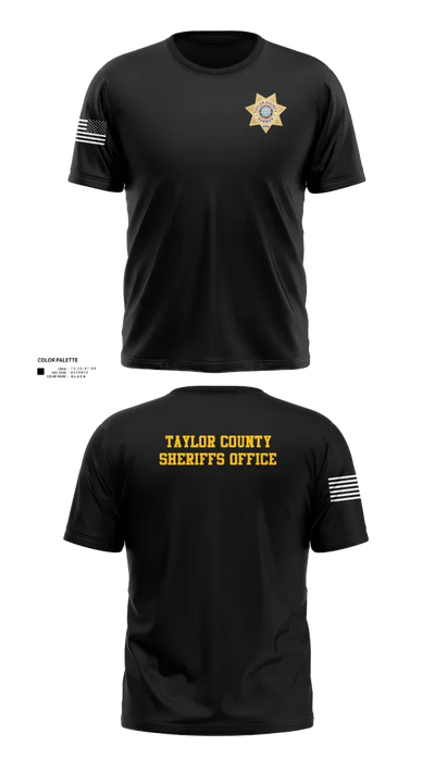 Taylor County Sheriffs Office 2243013 Old School Cotton Feel Shirt - 100