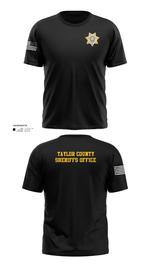 Taylor County Sheriffs Office 2243013 Old School Cotton Feel Shirt - 100