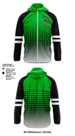 Windbreaker, Vandals, , Teamtime, Team time, sublimation, custom sports apparel, team uniforms, spirit wear, spiritwear, sports uniforms, custom shirts, team store, custom team store, fundraiser sports, apparel fundraiser