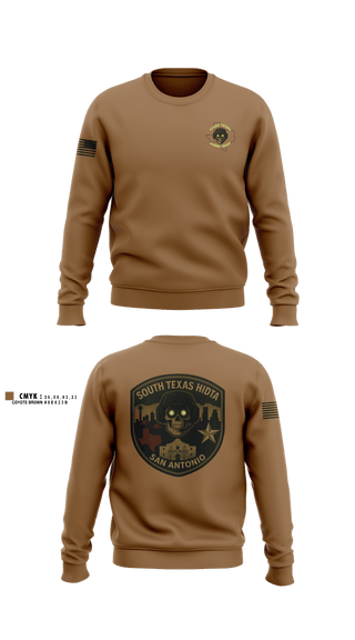 Crew Neck Sweatshirt, South Texas HIDTA, Police, Teamtime, Team time, sublimation, custom sports apparel, team uniforms, spirit wear, spiritwear, sports uniforms, custom shirts, team store, custom team store, fundraiser sports, apparel fundraiser