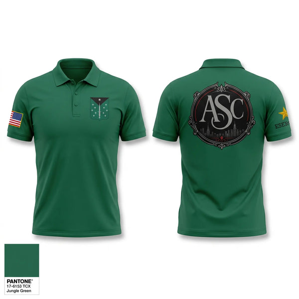 Short Sleeve Performance Polo, ASC, 389th MI BN, Army, Teamtime, Team time, sublimation, custom sports apparel, team uniforms, spirit wear, spiritwear, sports uniforms, custom shirts, team store, custom team store, fundraiser sports, apparel fundraiser