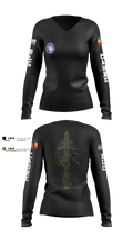 1st BN 515th RTI 17257625 Women's Long Sleeve V-neck Shirt - 11