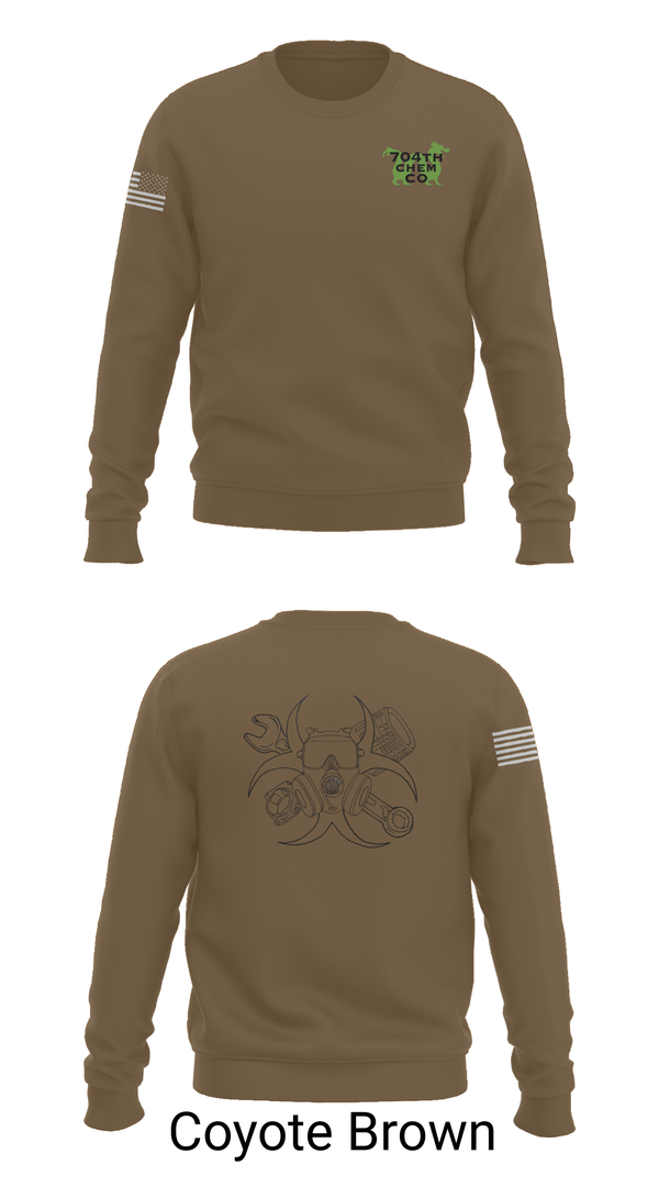 Crew Neck Sweatshirt, 704th Chem Co, , Teamtime, Team time, sublimation, custom sports apparel, team uniforms, spirit wear, spiritwear, sports uniforms, custom shirts, team store, custom team store, fundraiser sports, apparel fundraiser