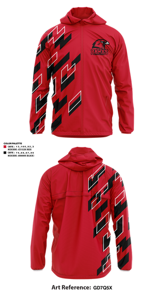 Windbreaker, BHS Hawks Dance Team, Spirit Store, Teamtime, Team time, sublimation, custom sports apparel, team uniforms, spirit wear, spiritwear, sports uniforms, custom shirts, team store, custom team store, fundraiser sports, apparel fundraiser