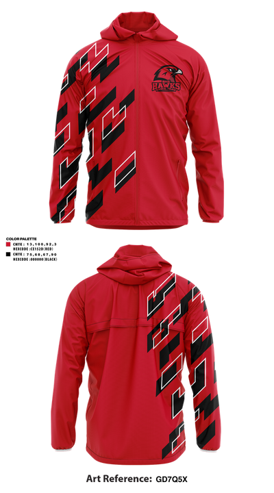 BHS Hawks Dance Team 44132448 Windbreaker - 1