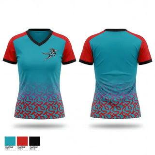 Womens Short Sleeve Vneck Shirt, New Mexico Roadrunners, Men's Basketball, Teamtime, Team time, sublimation, custom sports apparel, team uniforms, spirit wear, spiritwear, sports uniforms, custom shirts, team store, custom team store, fundraiser sports, apparel fundraiser