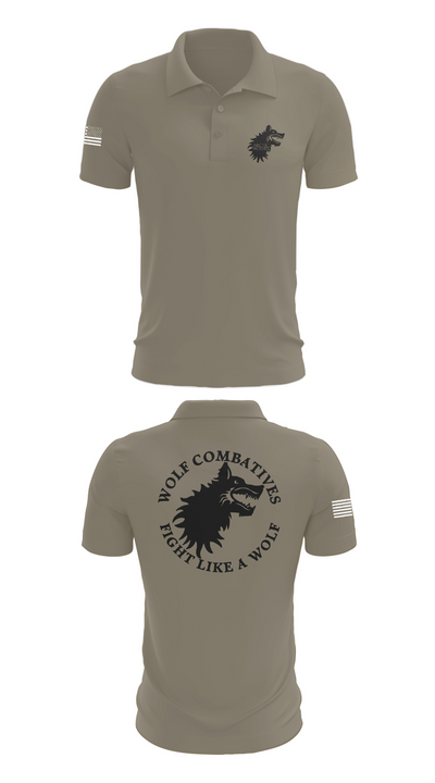 Wolf Combatives Short Sleeve Performance Polo - 67