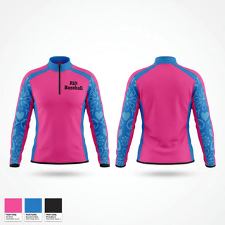 Quarter Zip Jacket, Rift Baseball, Baseball, Teamtime, Team time, sublimation, custom sports apparel, team uniforms, spirit wear, spiritwear, sports uniforms, custom shirts, team store, custom team store, fundraiser sports, apparel fundraiser
