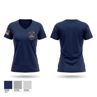 Womens Short Sleeve Vneck Shirt, Criminal investigations bureau, Police, Teamtime, Team time, sublimation, custom sports apparel, team uniforms, spirit wear, spiritwear, sports uniforms, custom shirts, team store, custom team store, fundraiser sports, apparel fundraiser
