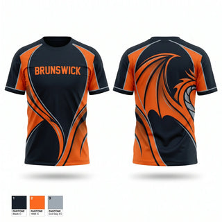 Short Sleeve Performance Shirt, Brunswick Dragons, Women's Basketball, Teamtime, Team time, sublimation, custom sports apparel, team uniforms, spirit wear, spiritwear, sports uniforms, custom shirts, team store, custom team store, fundraiser sports, apparel fundraiser
