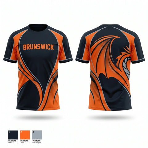 Short Sleeve Performance Shirt, Brunswick Dragons, Women's Basketball, Teamtime, Team time, sublimation, custom sports apparel, team uniforms, spirit wear, spiritwear, sports uniforms, custom shirts, team store, custom team store, fundraiser sports, apparel fundraiser