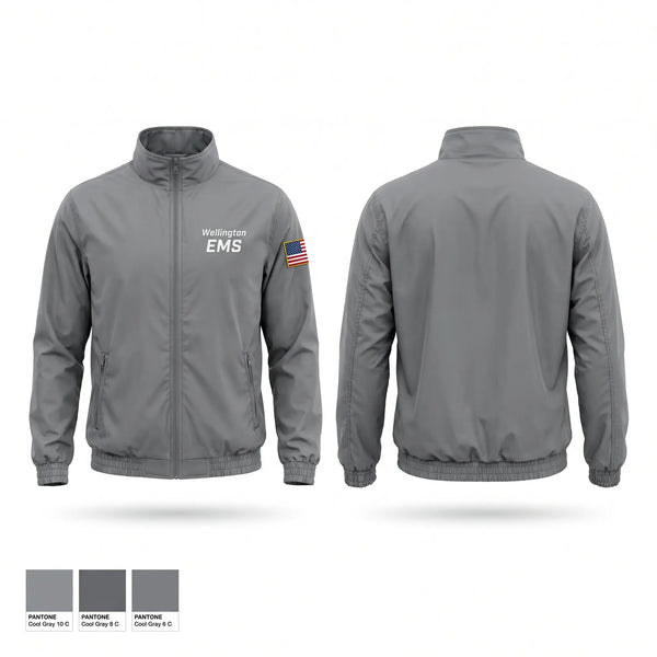 Windbreaker, Wellington EMS, EMS/EMT, Teamtime, Team time, sublimation, custom sports apparel, team uniforms, spirit wear, spiritwear, sports uniforms, custom shirts, team store, custom team store, fundraiser sports, apparel fundraiser