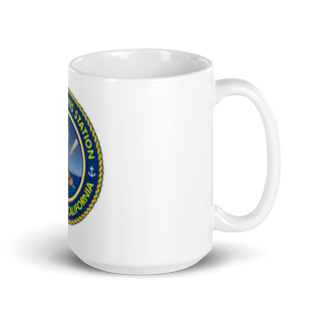NWS (Naval Weapons Station) Seal Beach 83046355 White Glossy Mug - Large