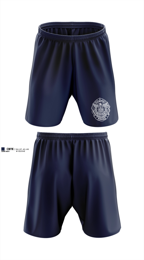 Athletic Shorts With Pockets, St. Marys College of Maryland Campus Police, Police, Teamtime, Team time, sublimation, custom sports apparel, team uniforms, spirit wear, spiritwear, sports uniforms, custom shirts, team store, custom team store, fundraiser sports, apparel fundraiser