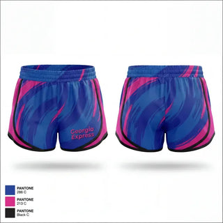 Womens Shorts, Georgia Express, Softball, Teamtime, Team time, sublimation, custom sports apparel, team uniforms, spirit wear, spiritwear, sports uniforms, custom shirts, team store, custom team store, fundraiser sports, apparel fundraiser