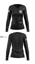 Fort Walton Beach Police Department 16599303 Women's Long Sleeve V-neck Shirt - 8