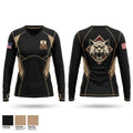 187th MED BN Women's Long Sleeve V-neck Shirt - 1