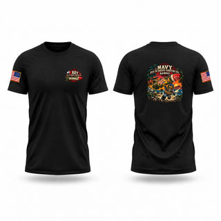 Old School Cotton Feel Shirt, NIOCPAC, Navy, Teamtime, Team time, sublimation, custom sports apparel, team uniforms, spirit wear, spiritwear, sports uniforms, custom shirts, team store, custom team store, fundraiser sports, apparel fundraiser