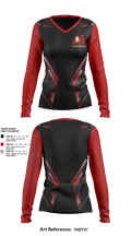 Matoaca High School Volleyball 72372145 Women's Long Sleeve V-neck Shirt - 1
