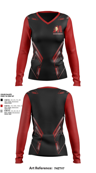Womens Long Sleeve Vneck Shirt, Matoaca High School Volleyball, Women's Volleyball, Teamtime, Team time, sublimation, custom sports apparel, team uniforms, spirit wear, spiritwear, sports uniforms, custom shirts, team store, custom team store, fundraiser sports, apparel fundraiser